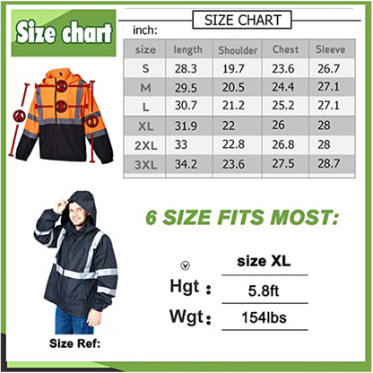 Class 2 Hi-Vis Waterproof Soft Shell Jacket