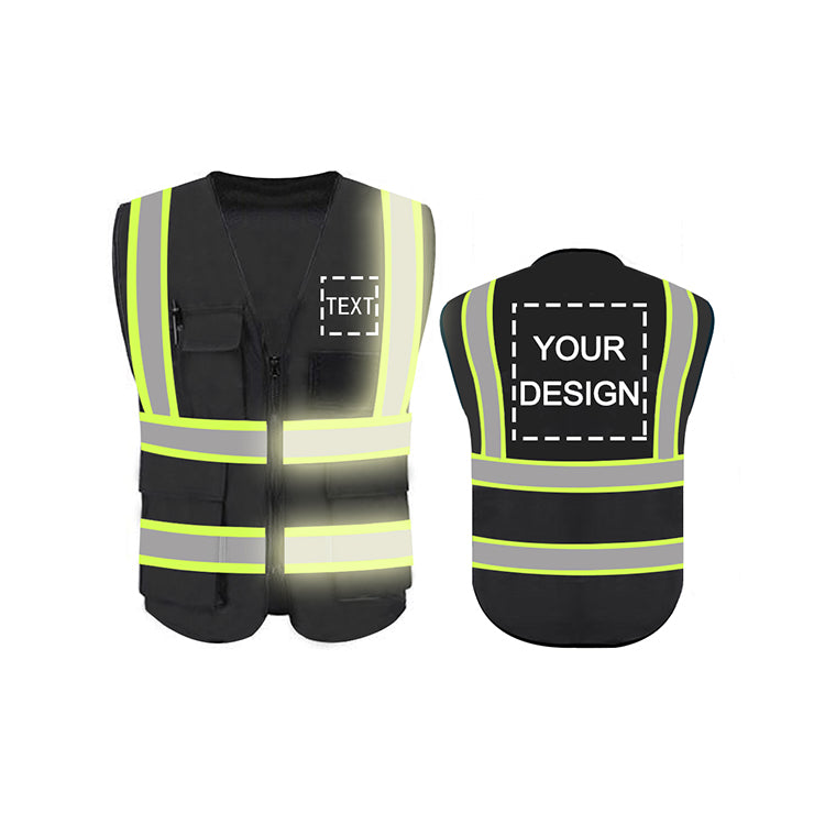 Class 2 Hi-Vis Double Reflective Stripe Safety Vest